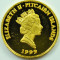 ticuzz - Insulele Pitcairn 10 $ 1999 - HMS Fly - moneda de aur