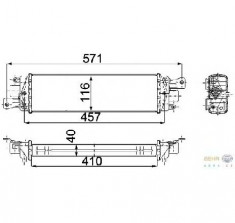 Intercooler compresor FIAT ALBEA 178 PRODUCATOR HELLA 8ML 376 746 671 foto