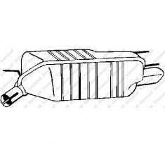 Toba esapament finala OPEL CALIBRA A 85 PRODUCATOR BOSAL 185 403 foto