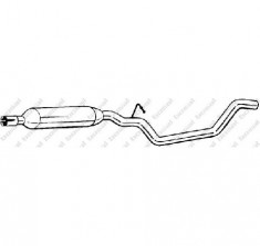 Toba esapamet intermediara VW PASSAT 3C2 PRODUCATOR BOSAL 283 937 foto