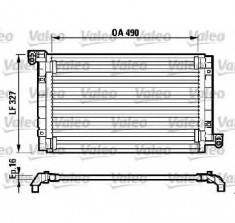 Condensator climatizare FIAT MAREA 185 PRODUCATOR VALEO 817384 foto