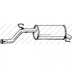 Toba esapament finala OPEL CORSA D PRODUCATOR BOSAL 185 189 foto