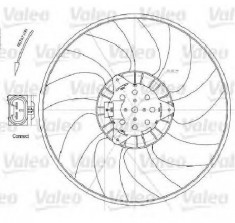 Ventilator radiator OPEL SIGNUM PRODUCATOR VALEO 696028 foto