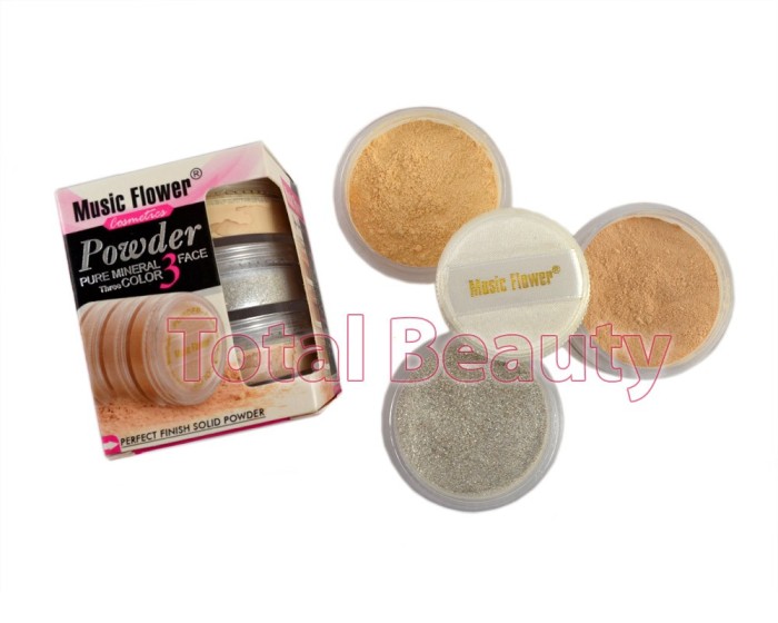 Pudra fata pulbere in 3 culori Pure Mineral Silver + Aplicator special foto mare Pudra fata pulbere in 3 culori Pure Mineral Silver + Aplicator special foto mare