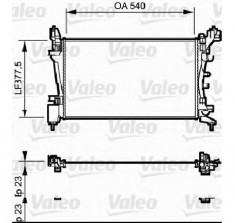 Radiator racire motor OPEL CORSA D PRODUCATOR VALEO 735097 foto