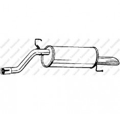 Toba esapament finala OPEL CORSA D PRODUCATOR BOSAL 185 181 foto