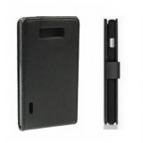 Husa Flip Cover LG L7 P700 neagra, Negru, Alt model telefon LG, Cu clapeta
