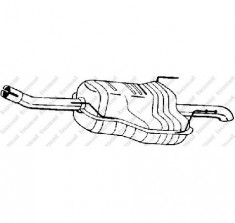 Toba esapament finala OPEL ZAFIRA A F75 PRODUCATOR BOSAL 185 129 foto