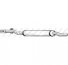 Toba esapamet intermediara VW CADDY 14 PRODUCATOR BOSAL 233 507 foto