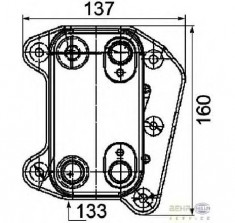 Radiator ulei ulei motor MERCEDES BENZ E CLASS W210 PRODUCATOR HELLA 8MO 376 755 251 foto