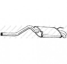 Toba esapament finala VW CADDY Mk II 9K9A PRODUCATOR BOSAL 227 105 foto