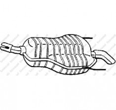 Toba esapament finala OPEL ASTRA H PRODUCATOR BOSAL 185 489 foto