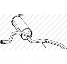 Toba esapament finala FIAT ALBEA 178 PRODUCATOR BOSAL 279 331 foto