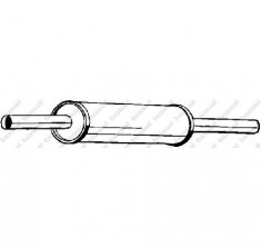 Toba esapamet intermediara VW GOLF Mk III 1H1 PRODUCATOR BOSAL 233 373 foto