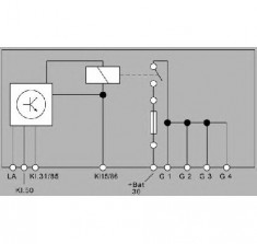 unitate de control bujii incandescente MERCEDES BENZ limuzina W123 PRODUCATOR HELLA 4RV 008 188 001 foto