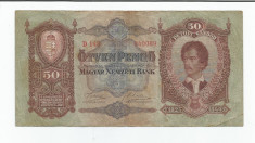 LL bancnota Ungaria 50 pengo 1932 ( ) foto