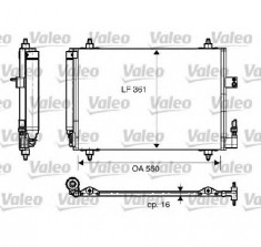 Condensator climatizare PEUGEOT 407 6D PRODUCATOR VALEO 817824 foto