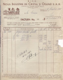% factura cu antet 1938-Noua Industrie de Cristal si Oglinzi S.A.R.