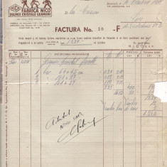 % factura cu antet 1938-Noua Industrie de Cristal si Oglinzi S.A.R.