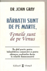 (C5998) BARBATII SUNT DE PE MARTE, FEMEILE DE PE VENUS DE JOHN GRAY foto