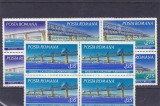 Romania Poduri bloc de 4 ,nr lista 795.