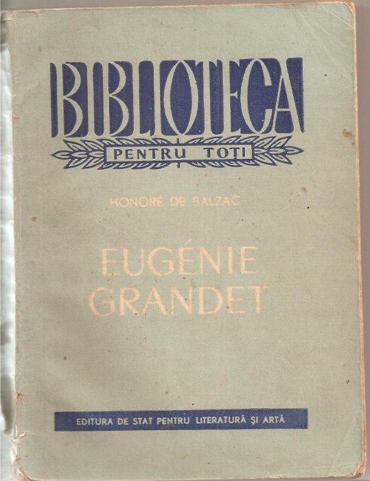 (C6021) EUGENIE GRANDET DE HONORE DE BALZAC