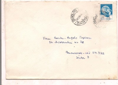 % plic scrisoare-circulatie-anul 1984 foto