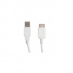 CABLU USB2.0 Connectech prel. A (T) - A (M), 1.8m, White (CTC4022) foto