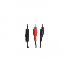 CABLU AUDIO Connectech Portabil 3.5mm (T) la 2x RCA (T), 5.0m, Black foto