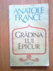 j Gradina lui Epicur - Anatole France foto