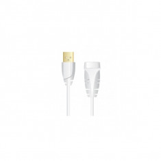 CABLU USB2.0 Plus prel. A (T) - A (M), 2.0m, White (SXC4302) foto