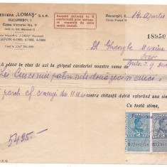 % chitanta cu antet -FORESTA LOMAS s.a.r. anul 1938