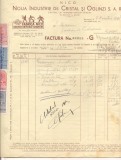 Cumpara ieftin % factura cu antet 1938-Noua Industrie de Cristal si Oglinzi S.A.R., Documente