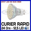 SPOT LED MR16, GU10, E14, E27 - 60 SMD 3528 - ECHIVALENT 30W - ALB RECE SAU CALD, Becuri LED, Rece (4100 - 4999 K)