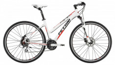 Bicicleta femei, Ferrini, Faster lady Acera, Disc 24V, 440 mm, 28 inch, Alb FERRINI foto