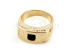 Inel placat cu aur 18k, cu Zirconiu, cod 354 foto