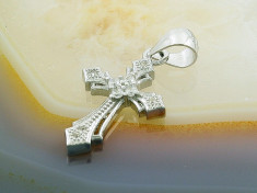 Pandantiv model Cruce cu Zirconiu ,din Argint 925, cod 175 foto