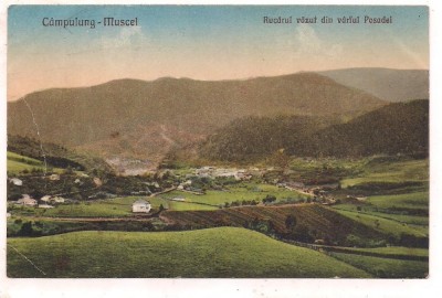 % carte postala (ilustrata) -CAMPULUNG MUSCEL-Rucarul vazut din varful Posadei foto