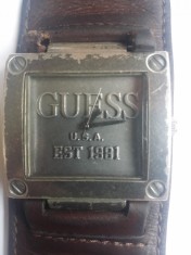 Ceas Guess USA Est 1981 original,curea piele naturala autentica! foto