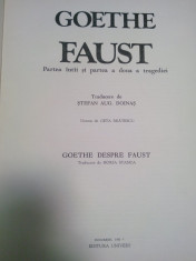 GOETHE FAUST - traducere de Stefan Aug.Doinas - desene Geta Bratescu-editia mare foto