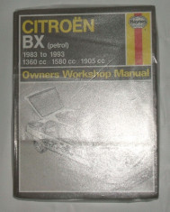 Citroen BX - Owners Workshop Manual, Haynes foto
