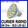 SPOT LED MR16, GU10, E14, E27 - 27 SMD 5050 - ECHIVALENT 30W - ALB RECE SAU CALD, Becuri LED, Rece (4100 - 4999 K)