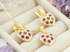 Set Placat cu Aur 18k cu Zirconiu, cod 93 foto