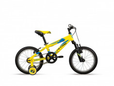 Bicicleta Copii, Ferrini Ride, 16 inch. Galben-Albastru FERRINI foto