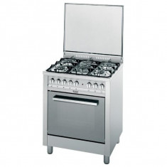 Aragaz Hotpoint CP 77 SP2, 5 arzatoare pe gaz, grill, rotisor, 70 cm foto