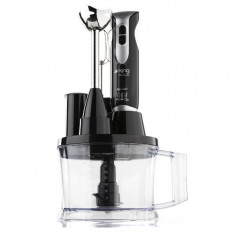 Mixer vertical King, set, 950 W, cu bol, 1.5 l bol, 2 setari de putere, cutit blender cu 4 lame, accesorii, lame si accesorii din inox, negru foto