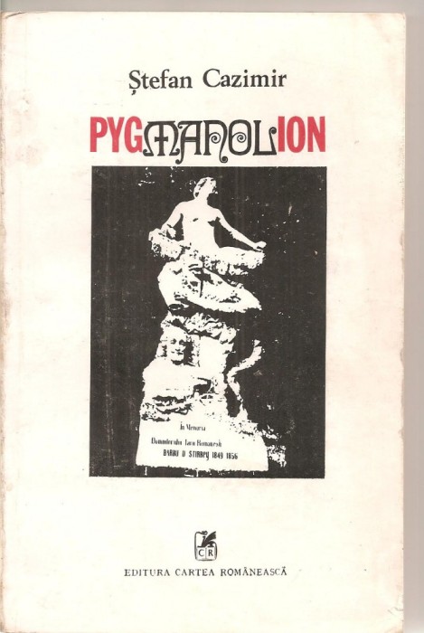 (C5983) PYGMANOLION DE STEFAN CAZIMIR, ESEU DE MITOLOGIE COMPARATA