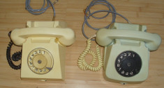 un lot de 2 telefon vechi de colectie anii 70-80 cu disc foto