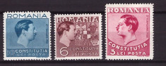 1938 - Constitutia, serie neuzata cu sarniera foto