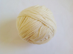 Fir de tricotat crosetat, lana merinos 100%, f moale catifelata, alb unt-440g foto